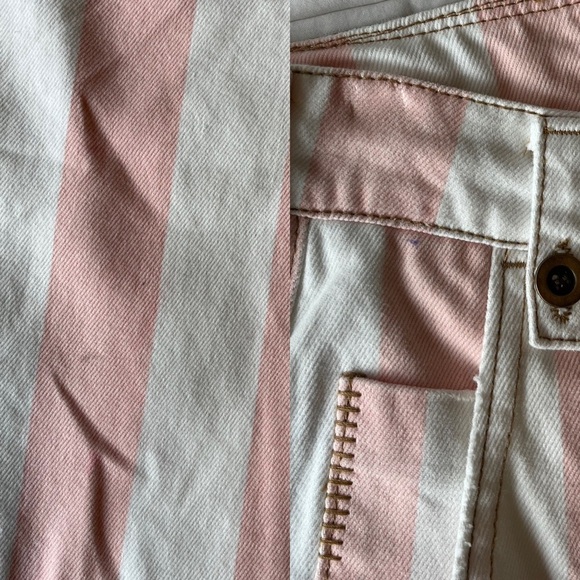 NWT One Teaspoon Candy Stripe High Waist Barrel Style Safari Jean 26 - Picture 12 of 16